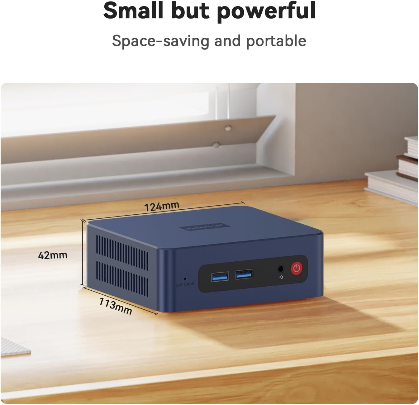 Beelink SER3 Mini PC  AMD Ryzen 3 3200U(up to 3.5GHz) 2C/4T  Mini Computer 16GB DDR4 RAM 500GB SSD  Mini Desktop Computer 4K@60Hz Dual HDMI Display WiFi6/BT5.2/WOL/HTPC/W-11 Pro