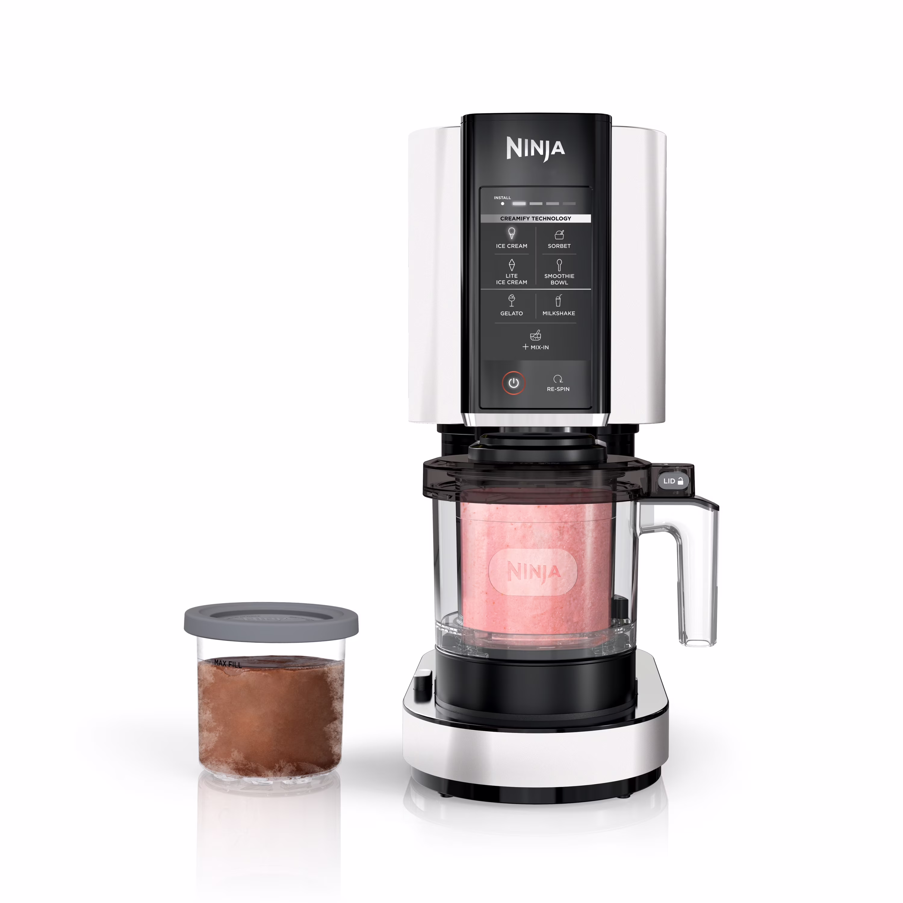 ?? CREAMi??, Ice Cream Maker and Frozen Treat Maker with 7 One-Touch Programs, NC300WMWH(White/1 qt)