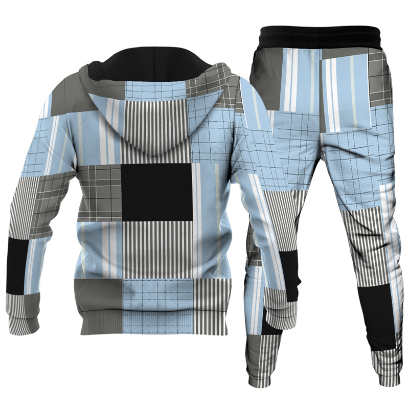 Ensemble de sweat à capuche imprimé personnalisé pour homme 002