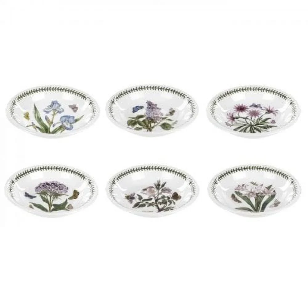Portmeirion Botanic Garden Pasta Bowls, Set of 6, Assorted Motifs