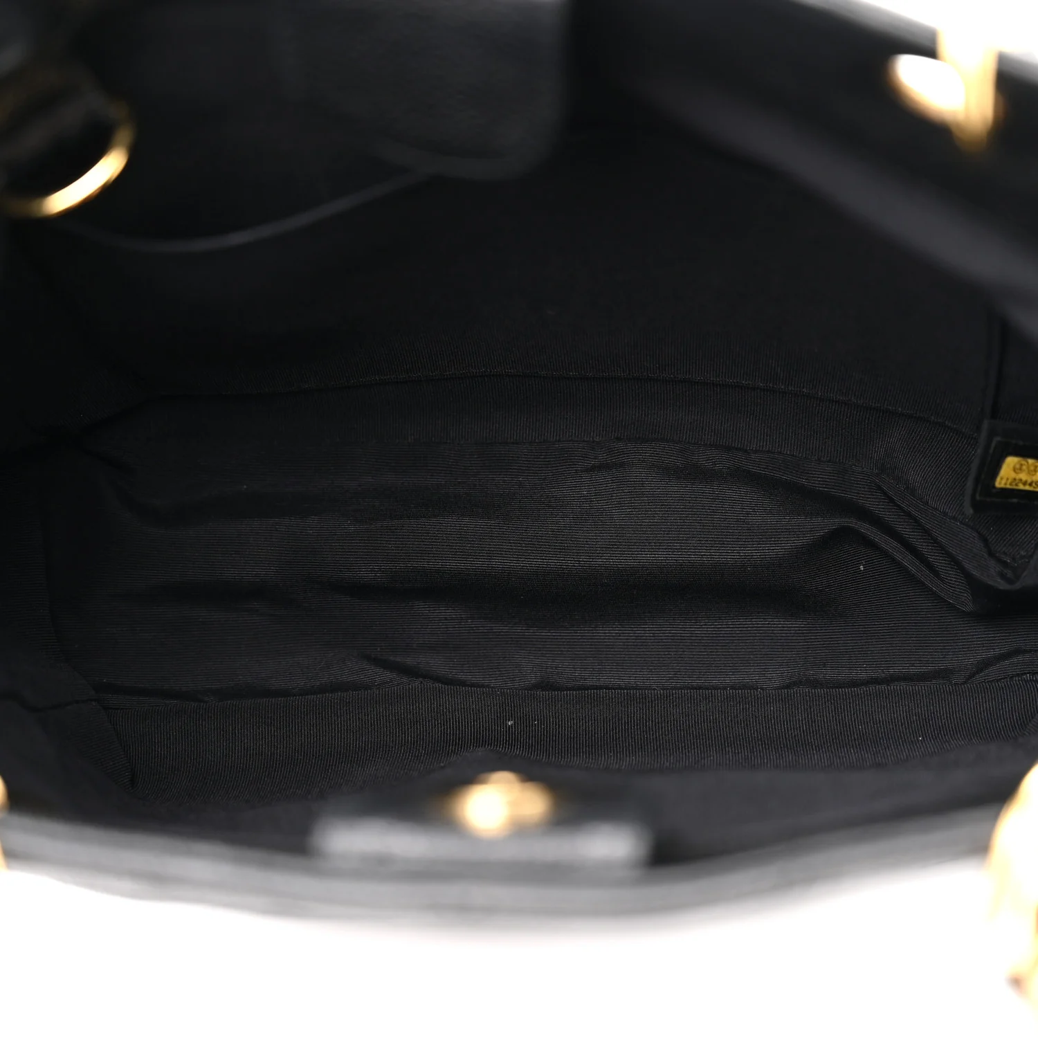 Caviar Quilted Petit Shopping Tote PST Black