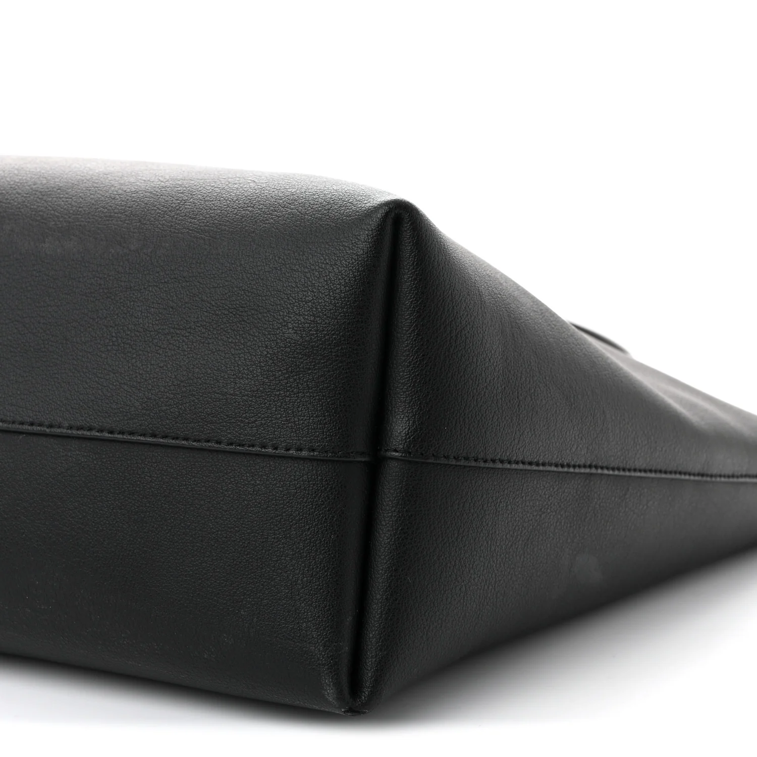 Calfskin Large Shopping Tote Black