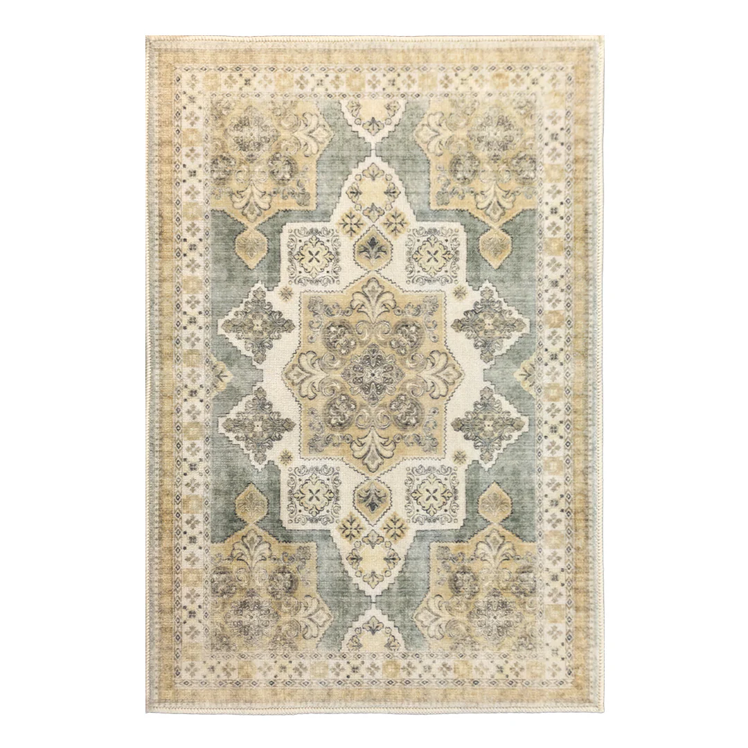 Muddy Mat® Monarch Washable Area Rugs for Living Room, Bedroom & Dining Room – Modern Soft Low Pile Non Slip Carpet – Pet Friendly Waterproof Foldable Rugs for Home