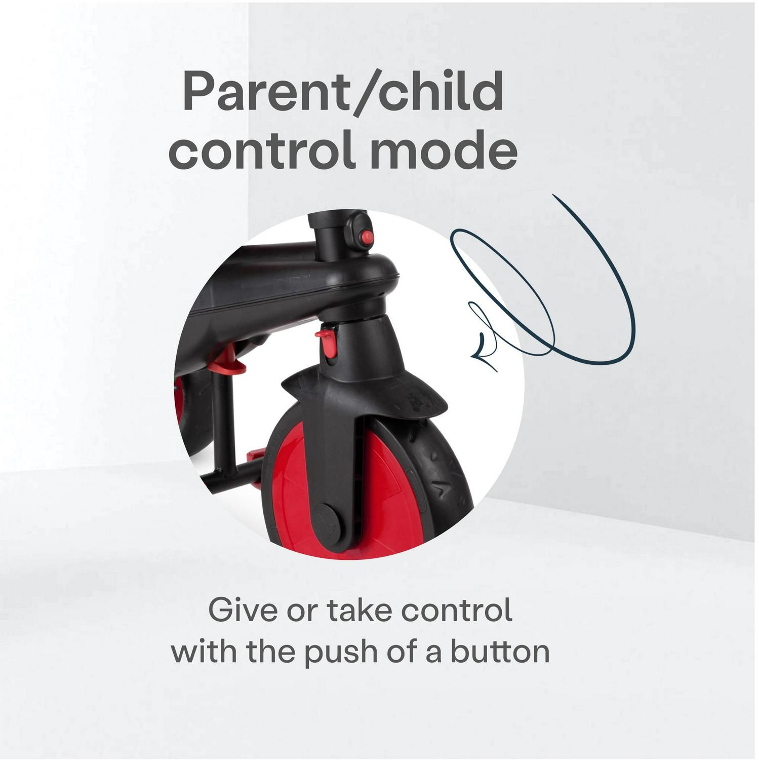 5 in 1 Modular Toddler Stroller Tricycle with 1 Handed Steering - Image 5