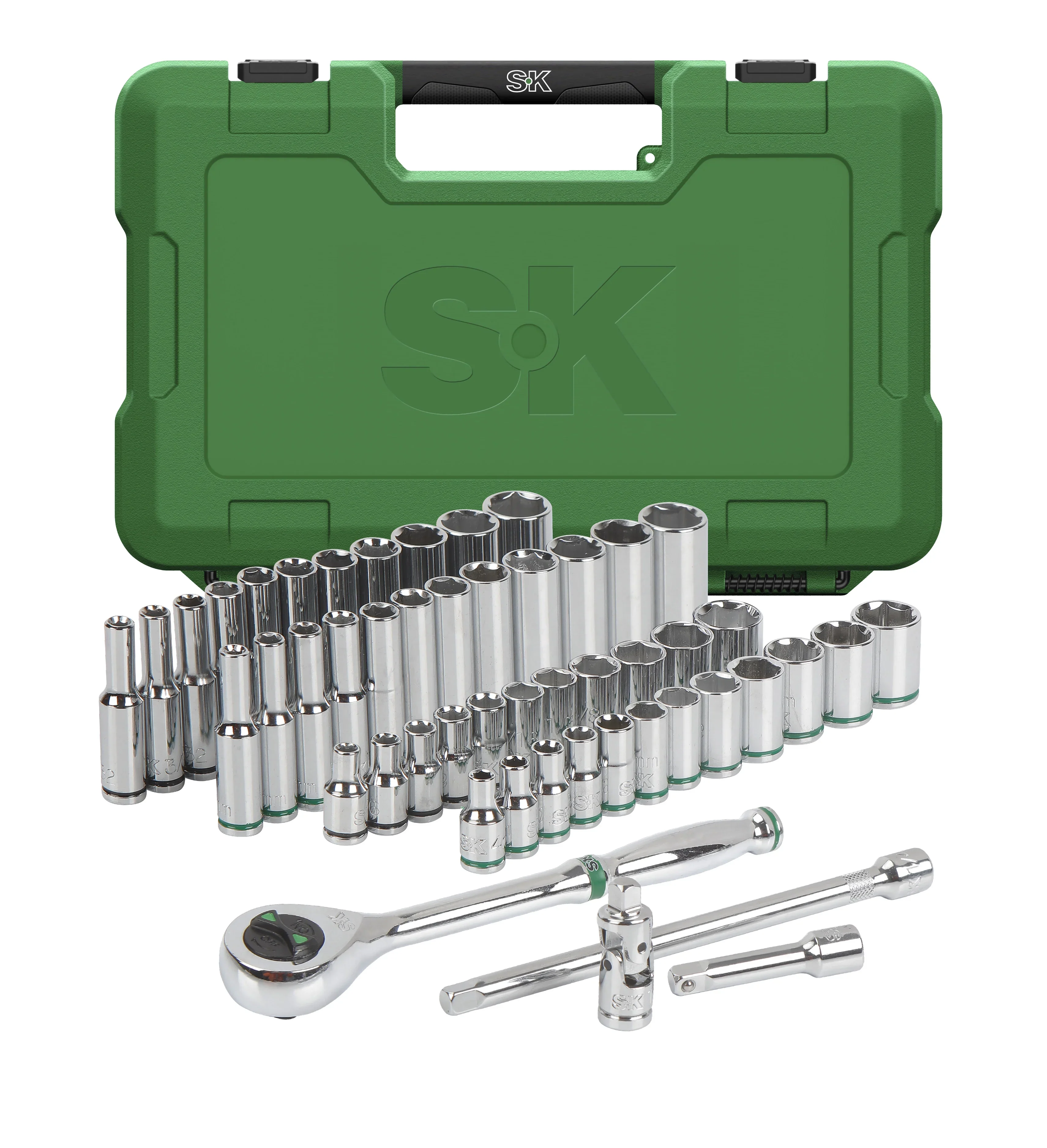 SK Hand Tools SK01354 50 Piece 1/4 160P Mechanic Tool Set