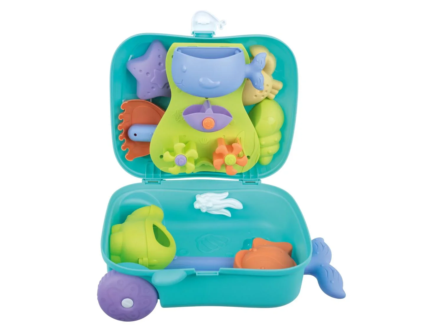 lupilu Valise  roulettes avec jouets de plage