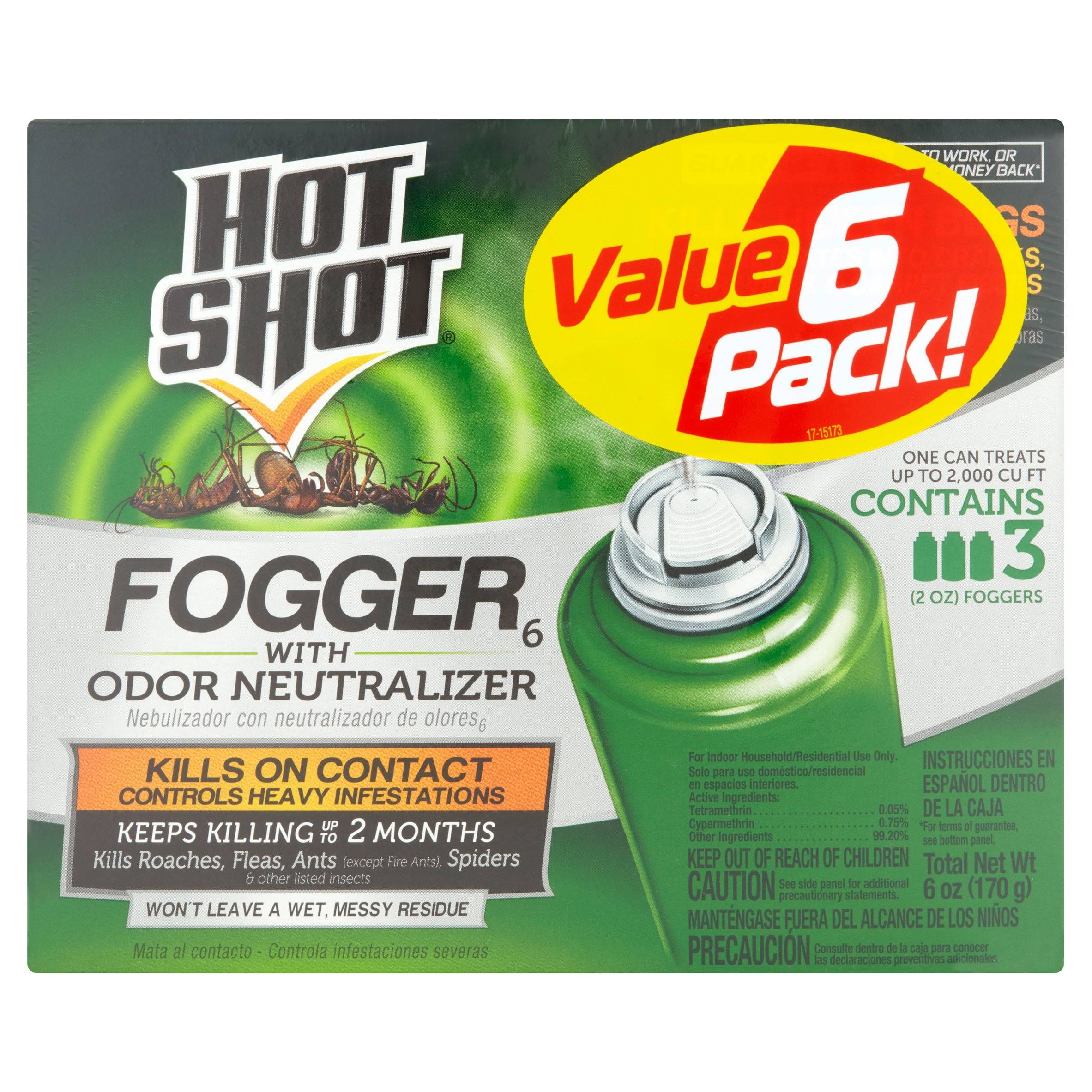 Hot Shot Fogger with Odor Neutralizer, 3-Pack, 2-Ounce