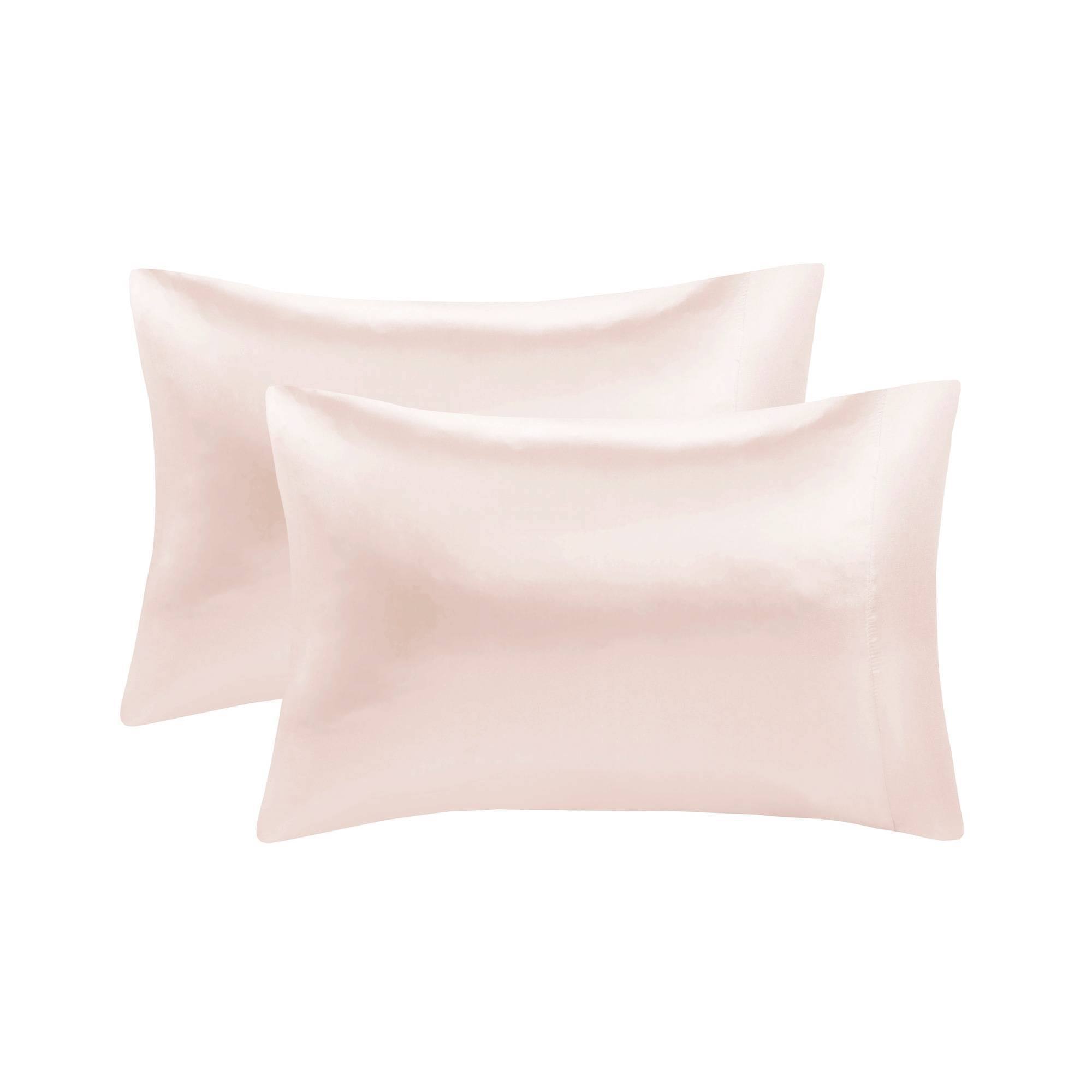 Madison Park Essentials Satin Standard Blush Luxury 2 PC Pillowcases