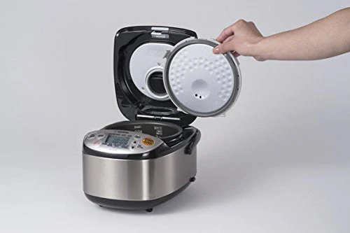 Cuiseur à riz et chauffe-riz Zojirushi, 3 tasses, inox noir