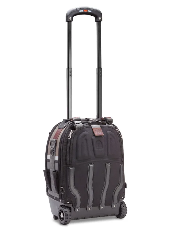 VETO Waterproof Tool Bags with Wheels, Polypropylene Plastic Black