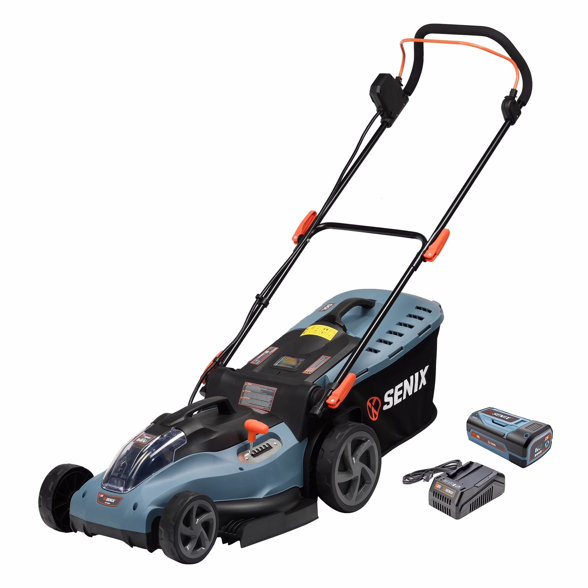 40V Brushless 18in Deck Battery Lawn Mower, 17in Cutting Blade, 2-in-1 Mulching Bagging Cordless Push Mower, 6-position Adjustment, LPPX2-M5(40V / 17in) - Image 3