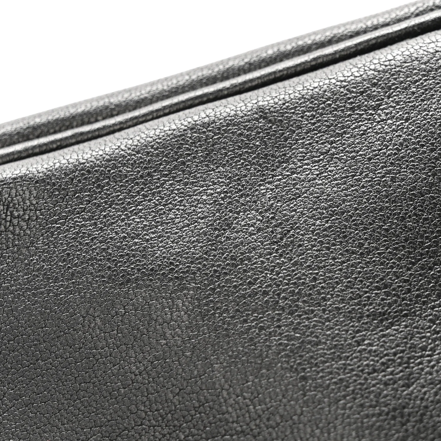 Lambskin Tag Bowling Bag Black