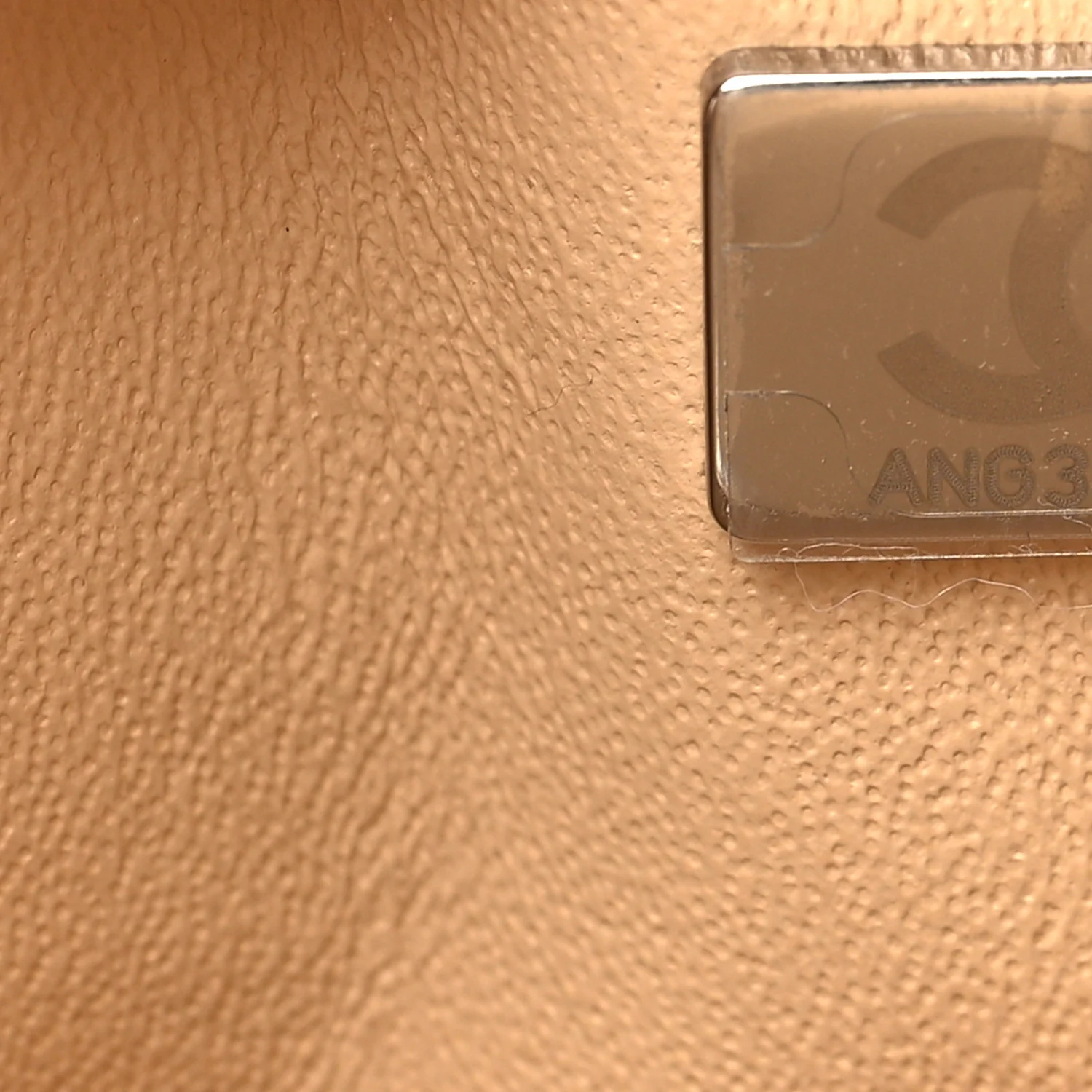 Caviar Quilted Small Double Flap Beige