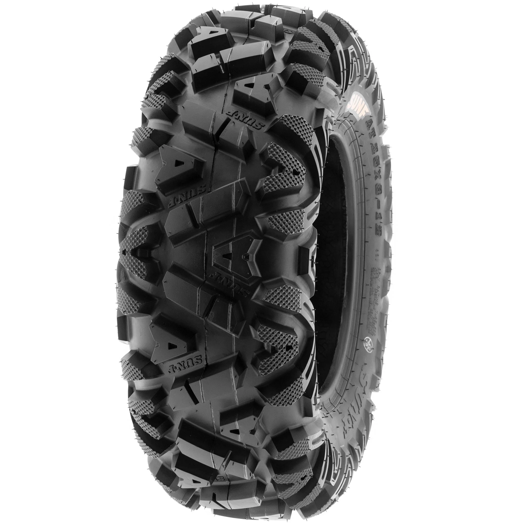Sunf All-Terrain ATV UTV Tires 25x8 - 12 & 25x11 - 12 6 PR A033 (Complete Full Set of 4)