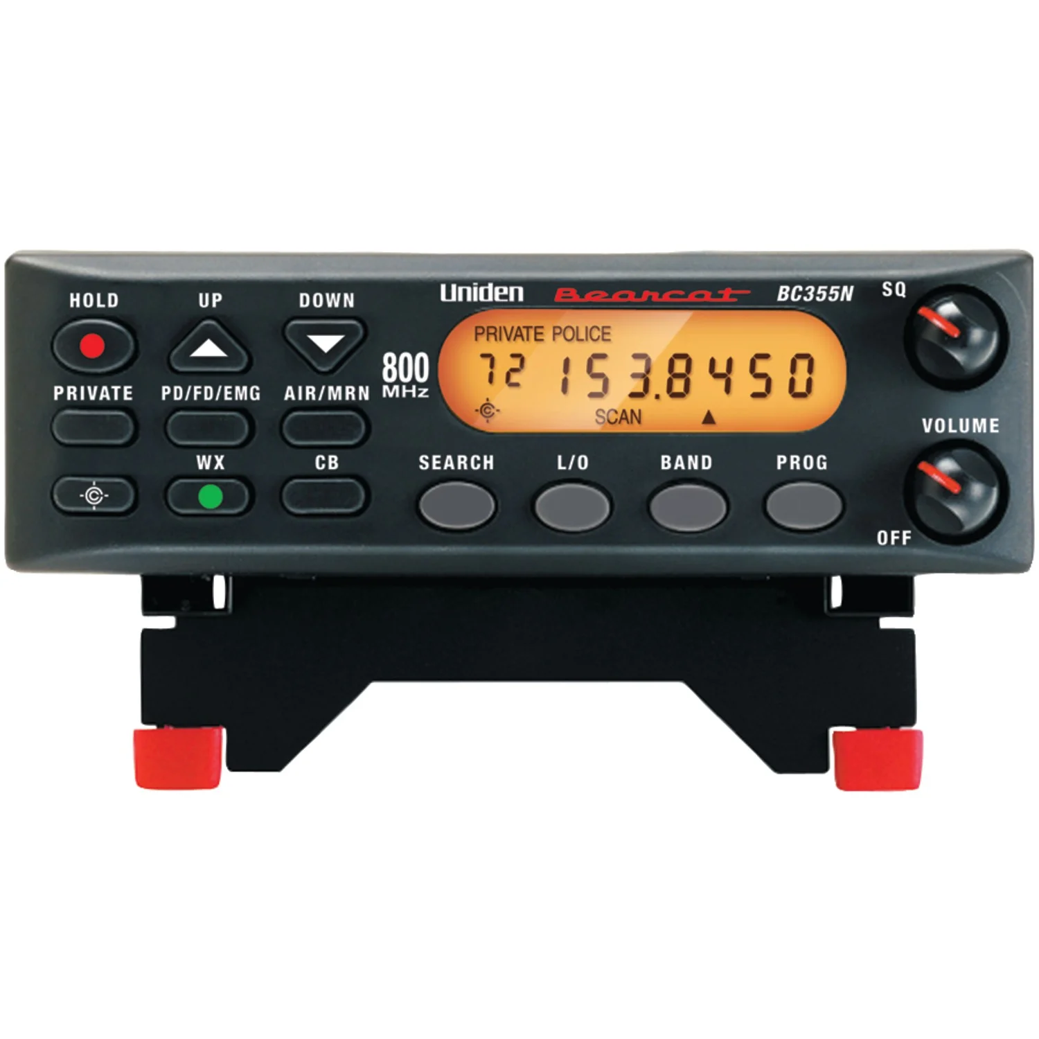 Uniden Bearcat BC355N 300 - Channel Base and Mobile Scanner with Backlit Display and BC7 Speaker