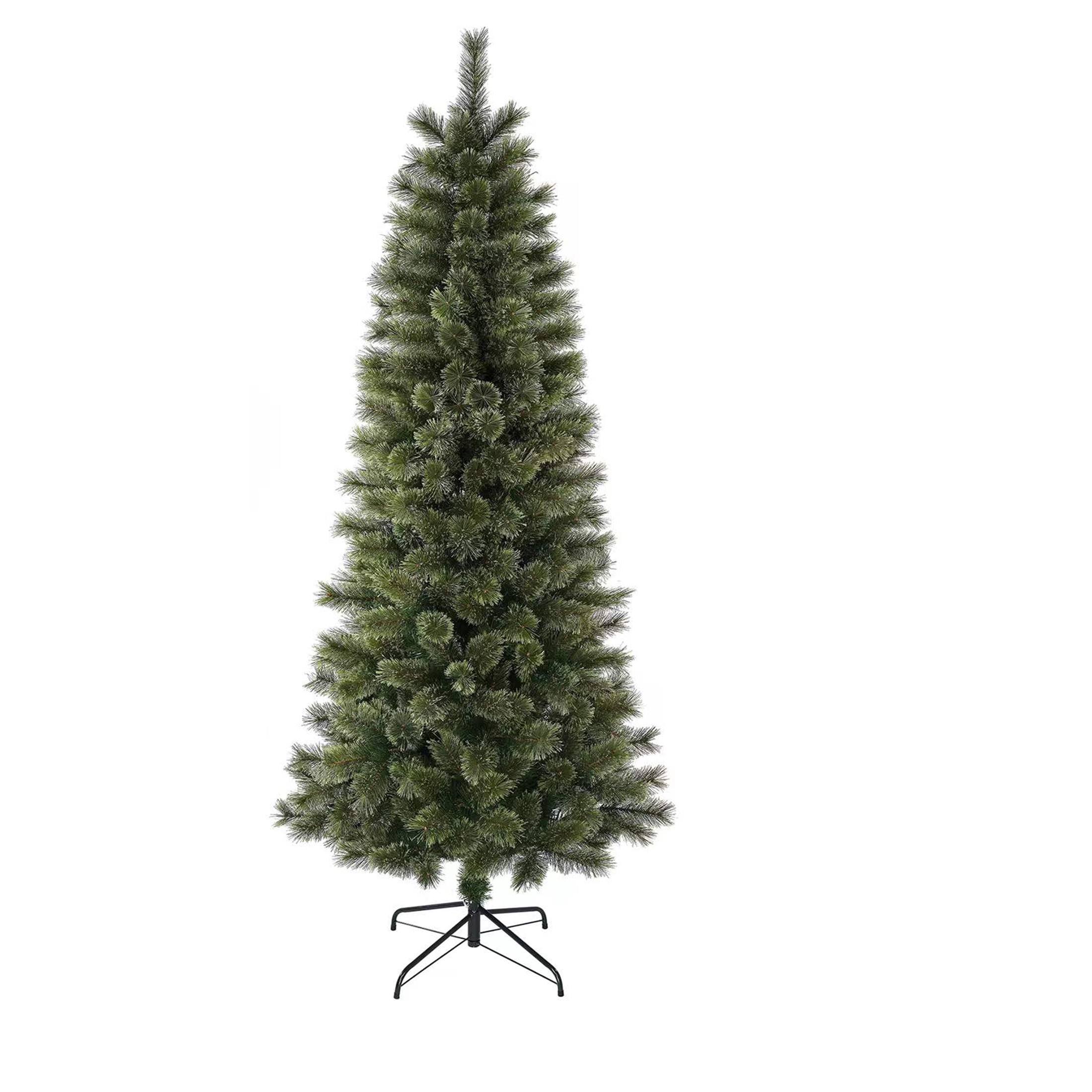 Holiday Time 7-Foot Un-Lit Artificial Brighton Cashmere Christmas Tree, with Tree Stand, Size: 7-Feet