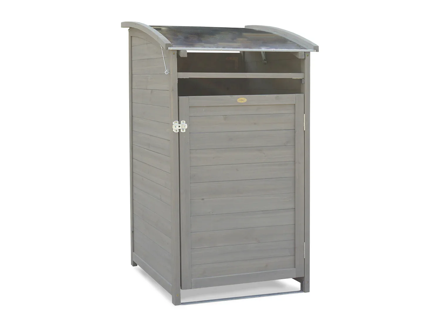 HABAU Cache-poubelle en bois, 120 L
