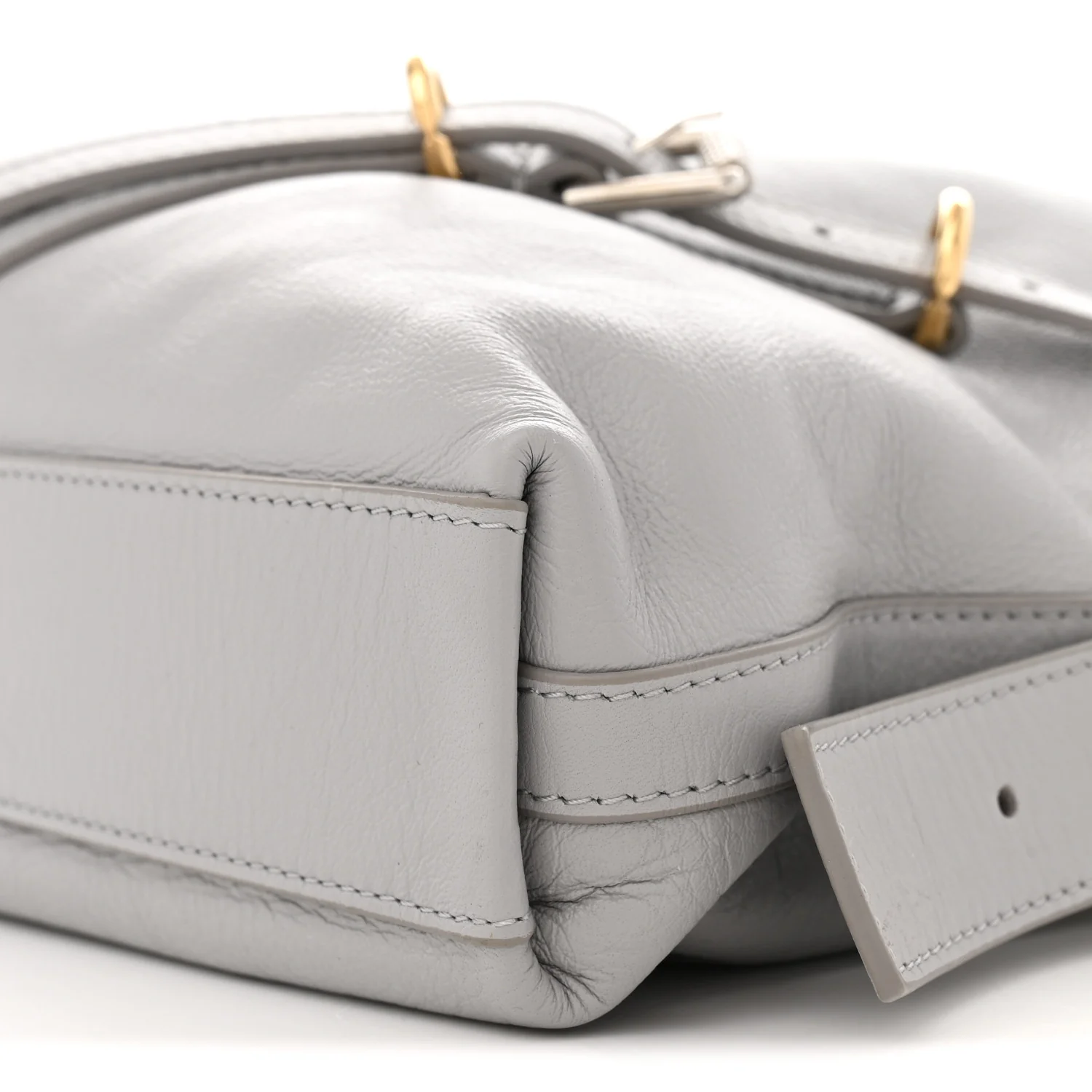 Calfskin Medium Voyou Bag Light Grey