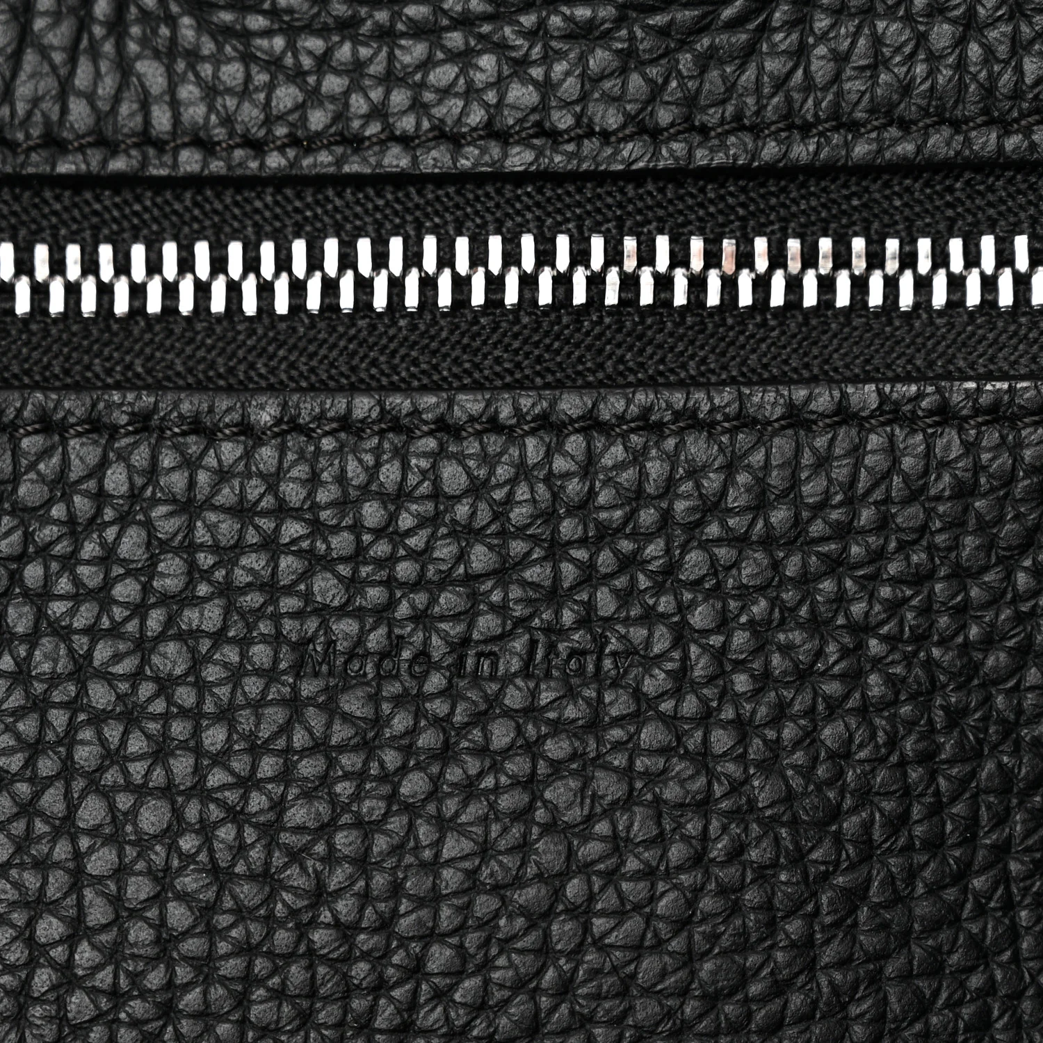 Supple Grained Calfskin Small Big Bag Black