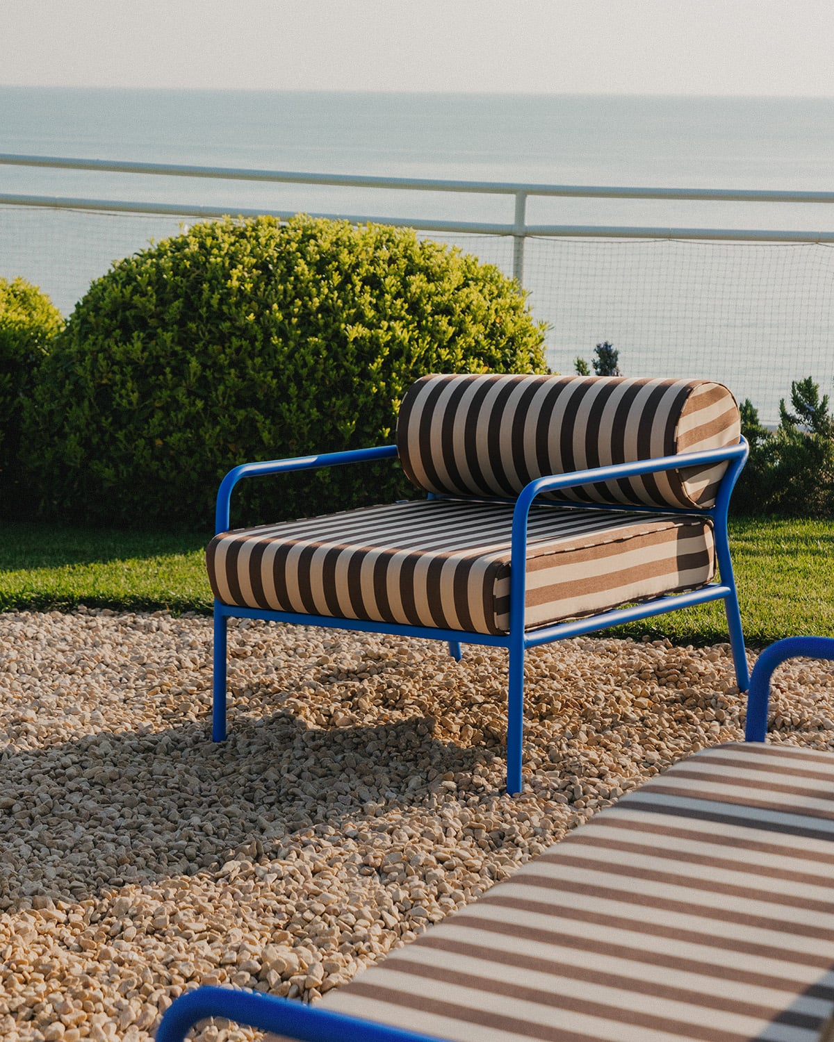 Mitha - Sillón de Jardín de Metal y Tela Mitha