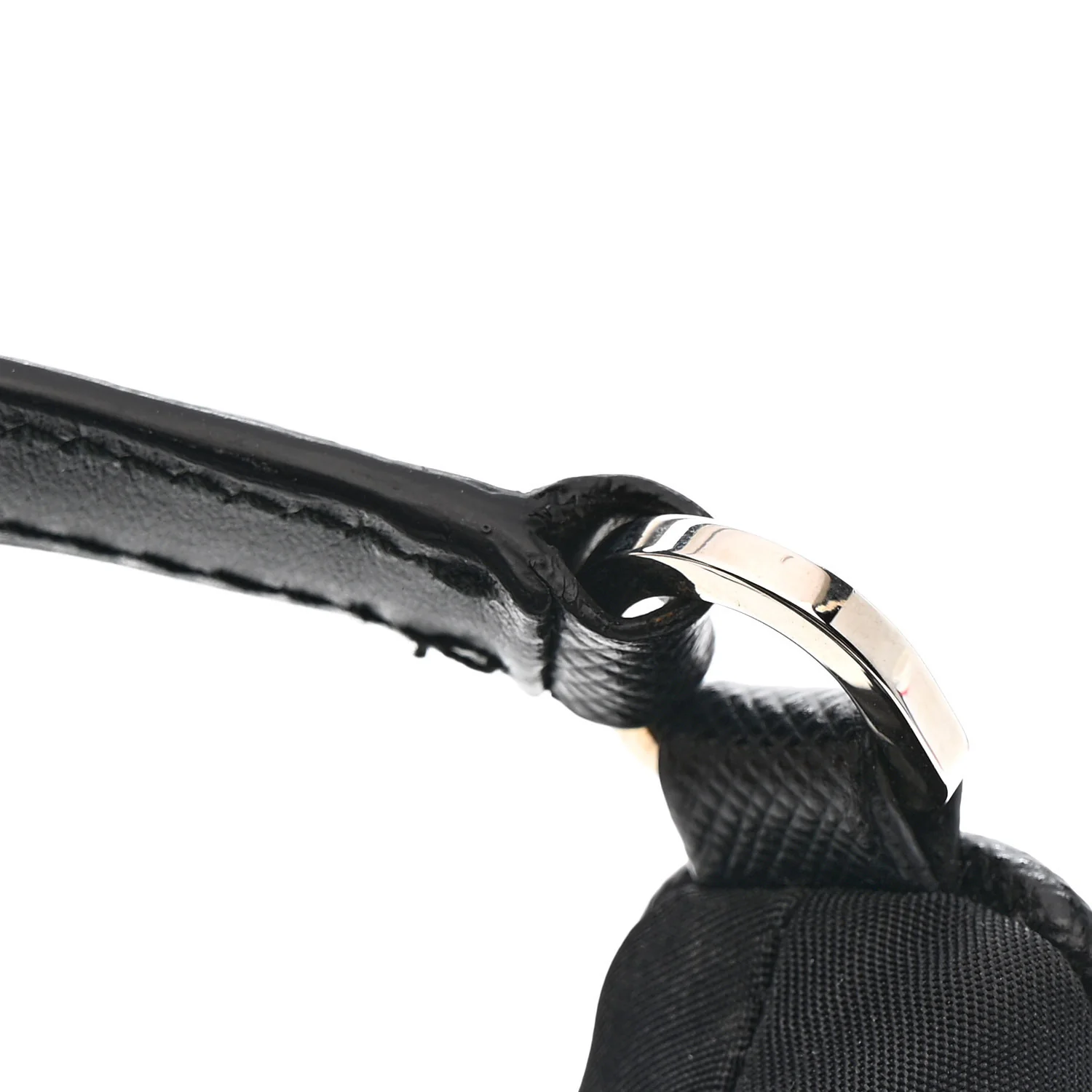 Tessuto Nylon Saffiano Mini Re-Edition 2005 Bag Black