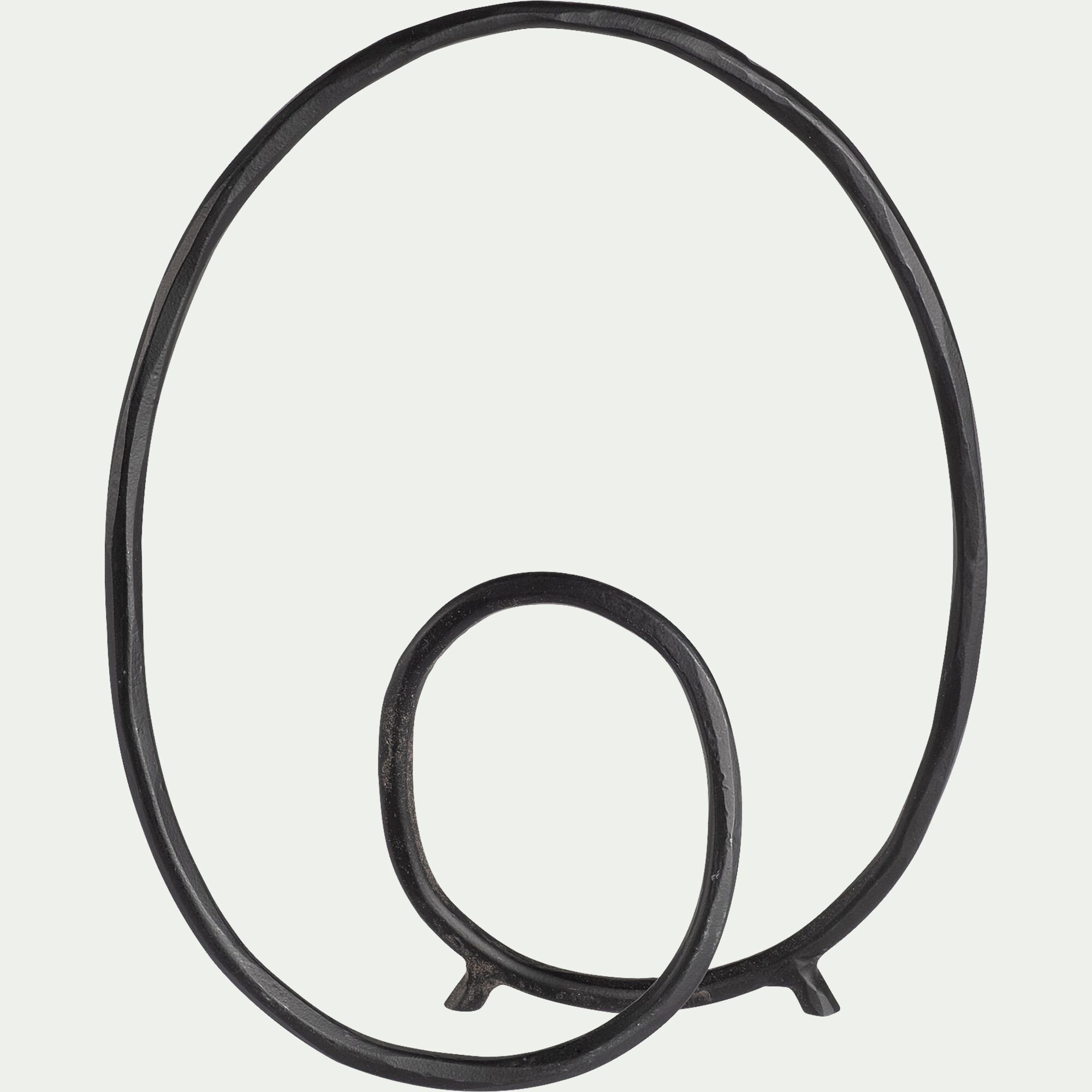 ROMERO - Sculpture décorative en fer H30cm - noir