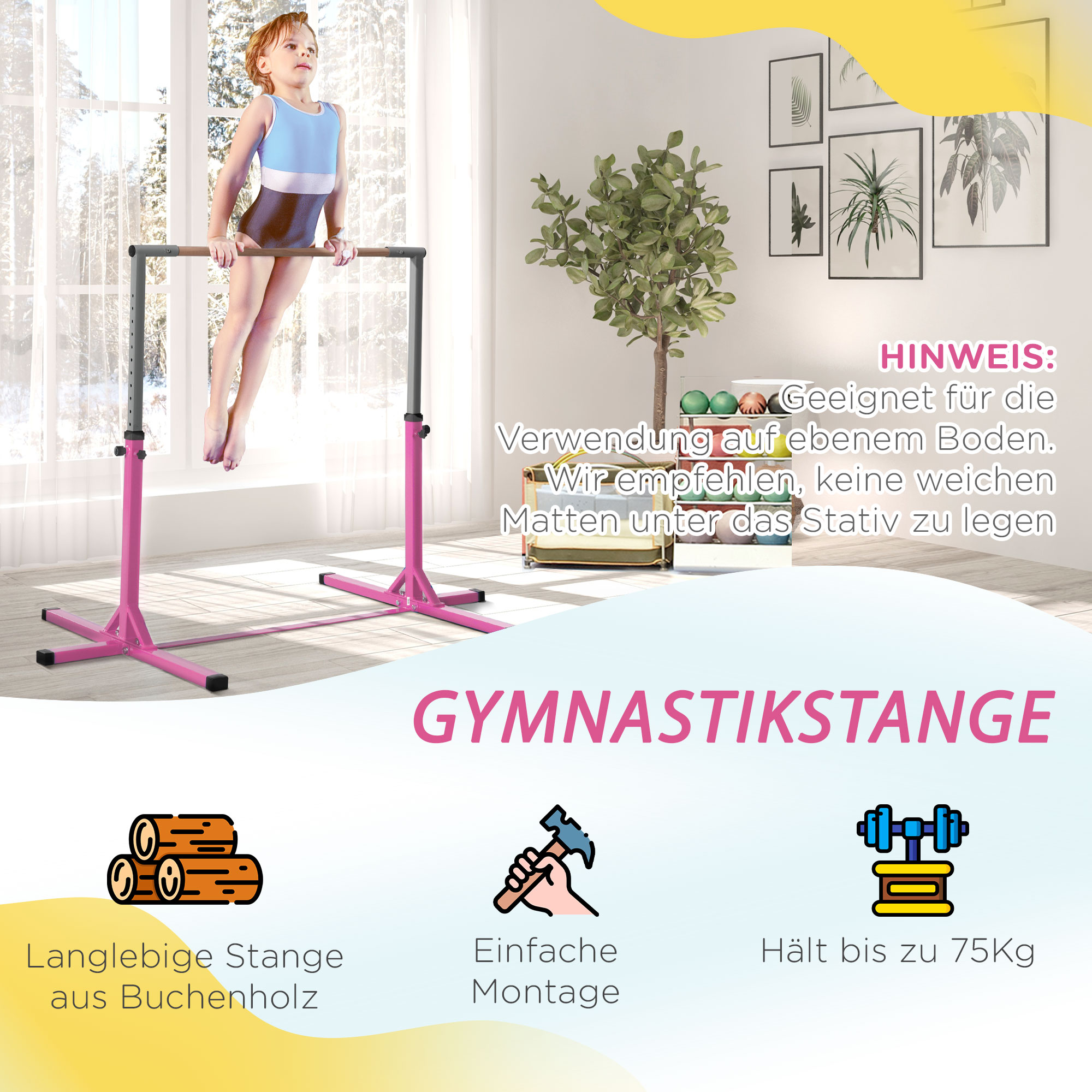 HOMCOM gymnastiekstang gymnastiek