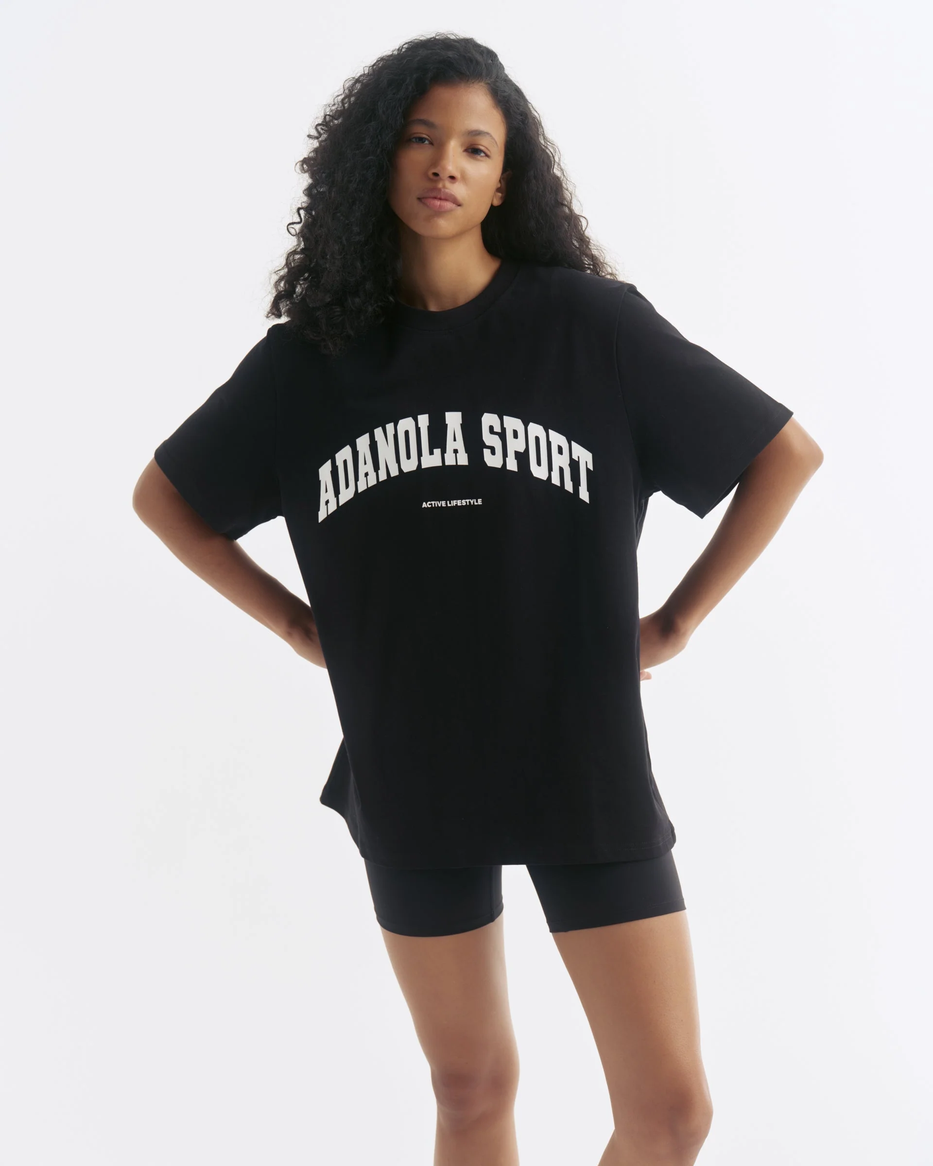 AS Short Sleeve Oversized T-shirt - Black/White