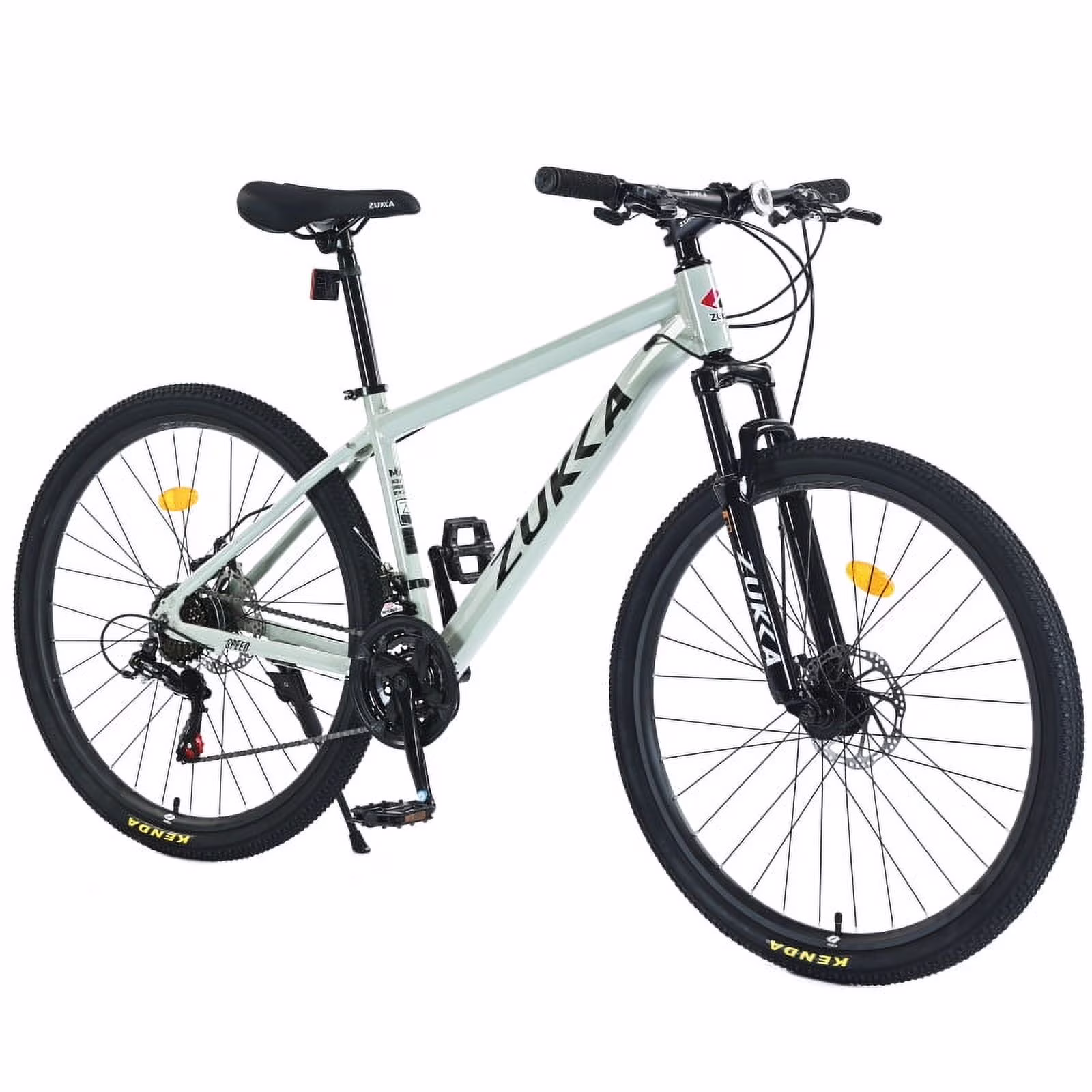 27.5 Alloy MTB, 21-Speed Shimano, Dual Disc Brakes, Suspension Fork, 1.95 KENDA All-Terrain Tires, 85% Assembled