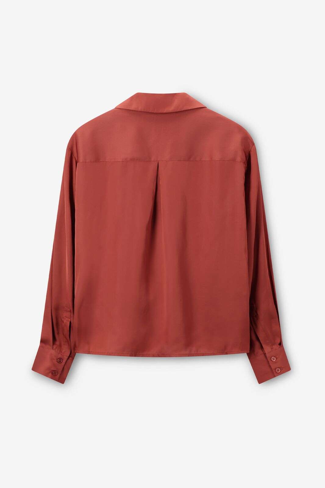 Rode blouse met reverskraag