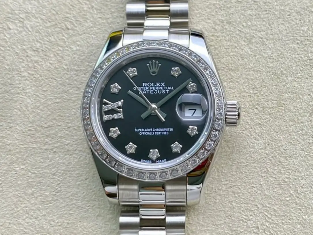Rolex Datejust 28MM BP Factory Black Diamond Dial