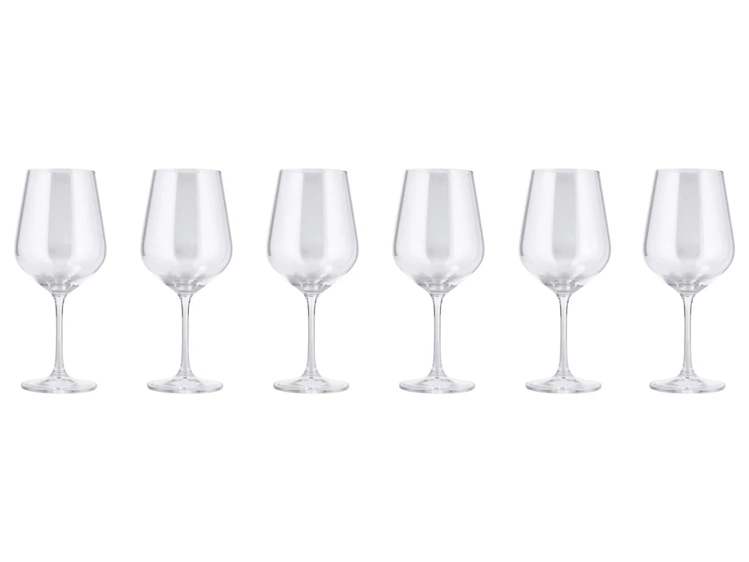 SILVERCREST Lot de 6 verres en cristal
