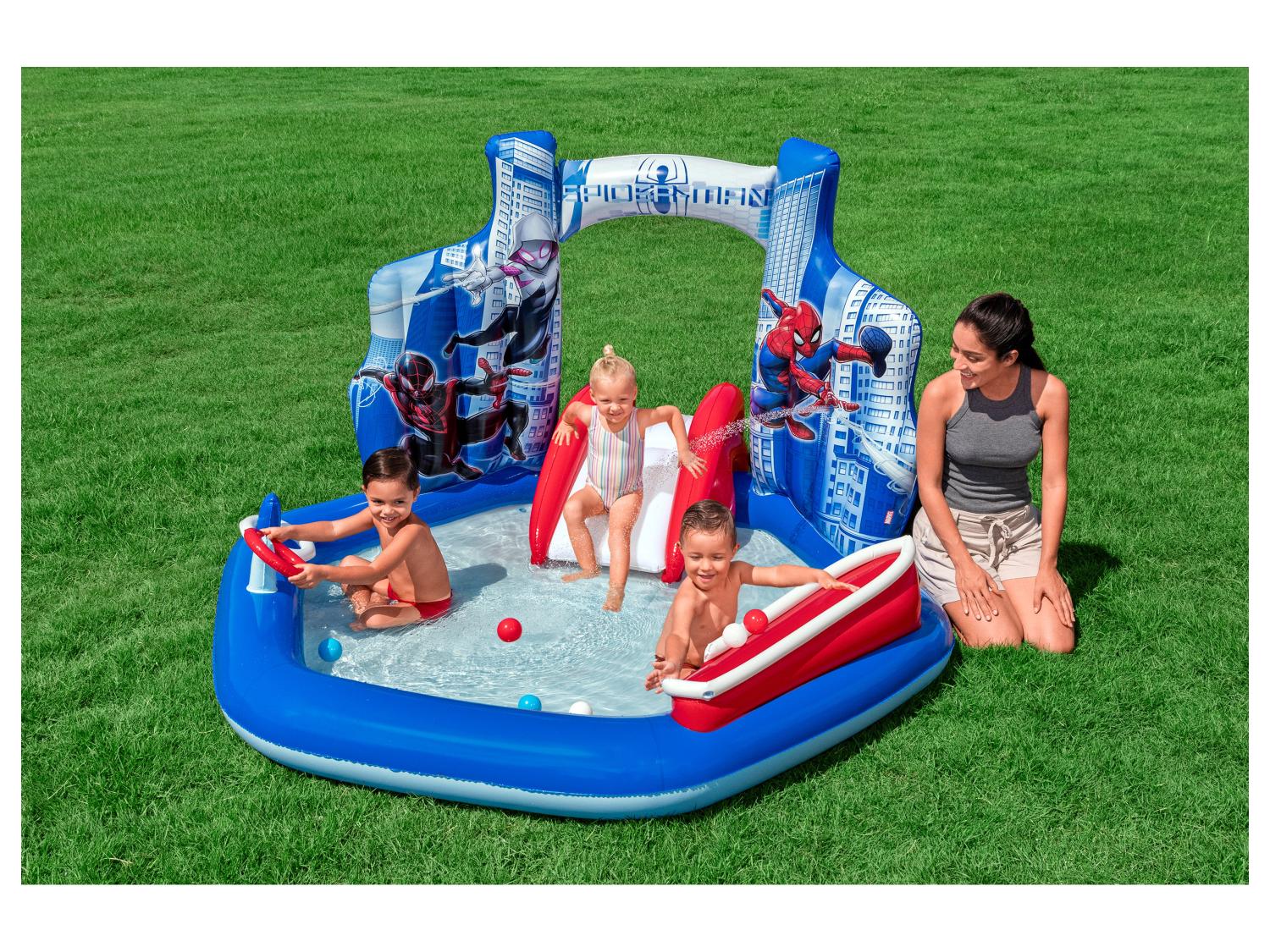 Bestway Aire de jeux gonflable Spider-Man ou Princesses Disney