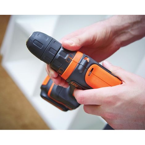 BLACK+DECKER Perceuse À Percussion Sans Fil 18 V - BDCHD18S1KA-QW - 1,5 Ah - 104 Accessoires - Boîte À Outils — vue 2