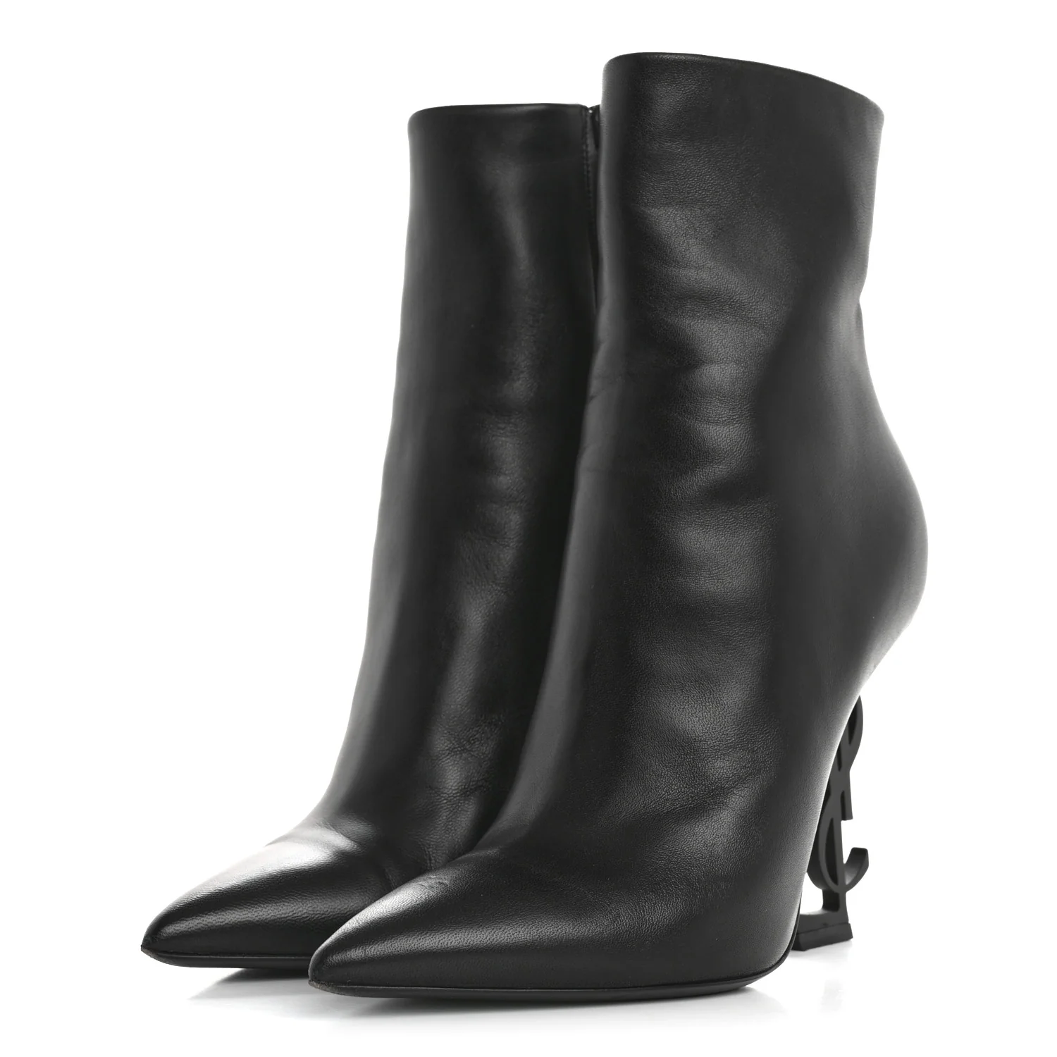 Calfskin Opyum Ankle Boots 36.5 Black