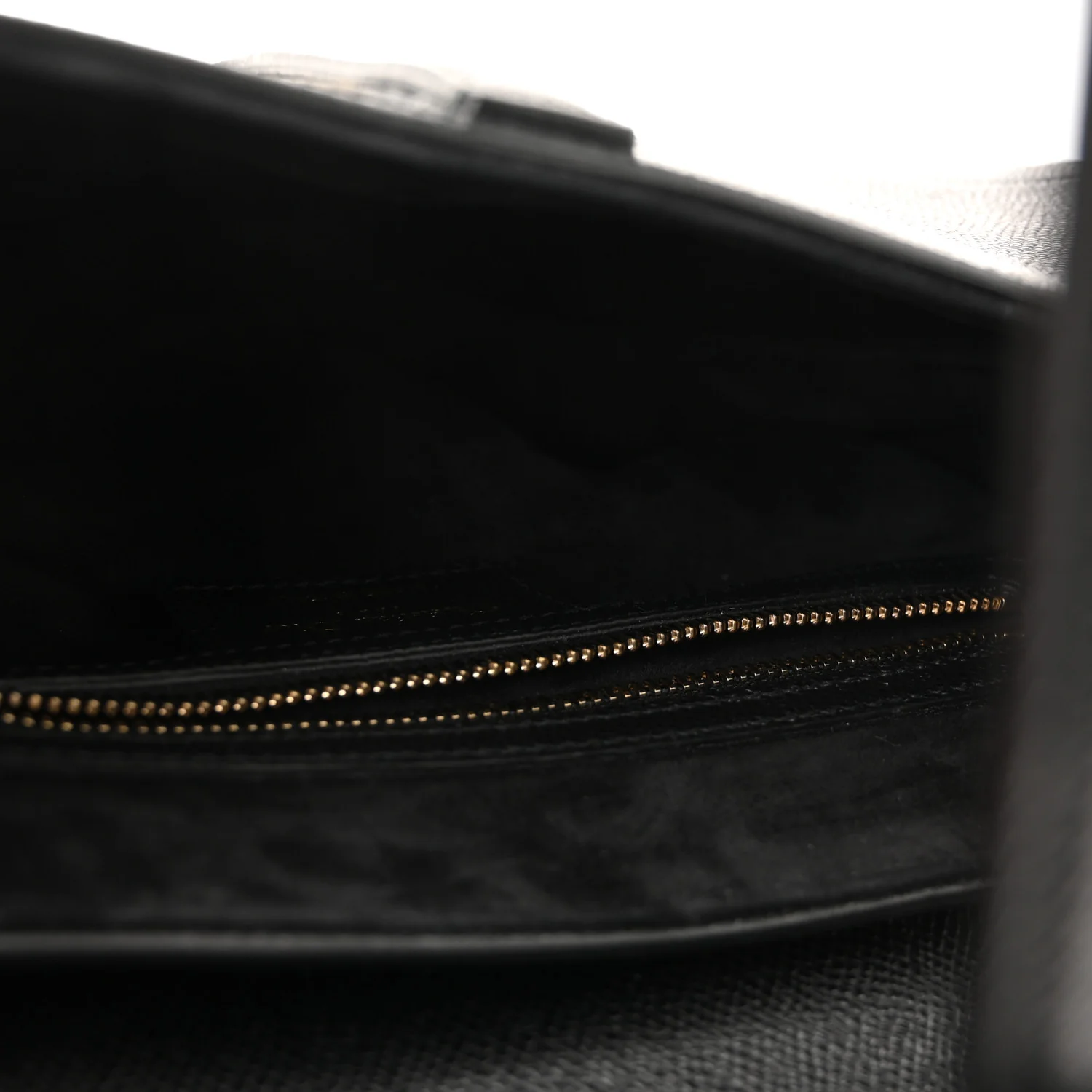 Grained Calfskin Saddle Bag With Strap Black