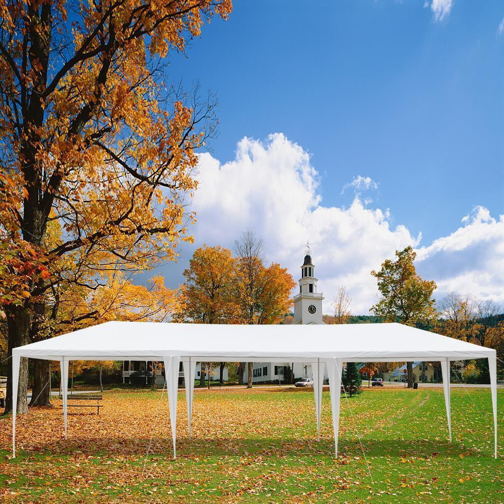 Jadona White 10'x30' Canopy Tent Party Wedding Tent With 8 Removable Walls Garden