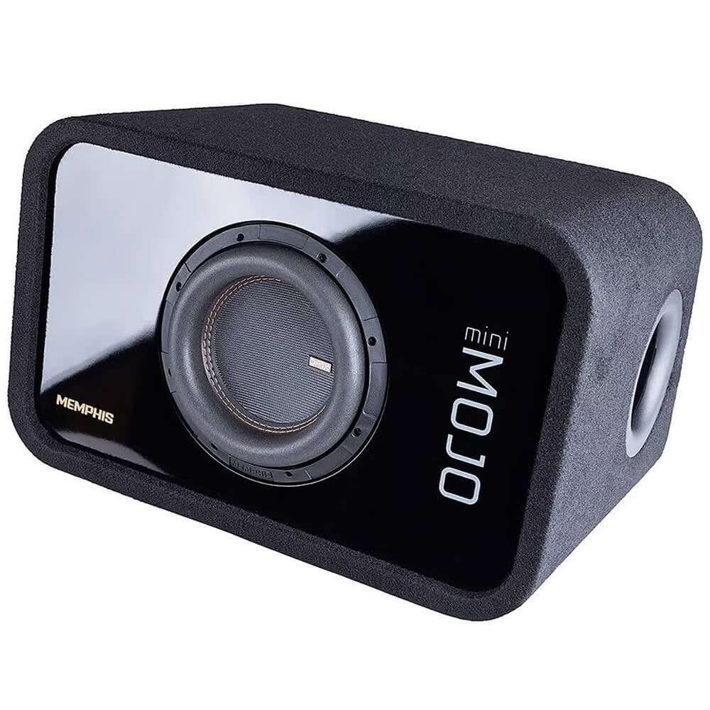 MJME8S1V2 Loaded Single 8 inch Vented MOJO Mini Series Subwoofer Enclosure - Image 2