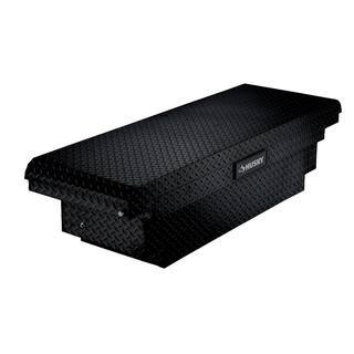 Coffre à outils discret en aluminium noir mat 61,86 pour camions de taille moyenne