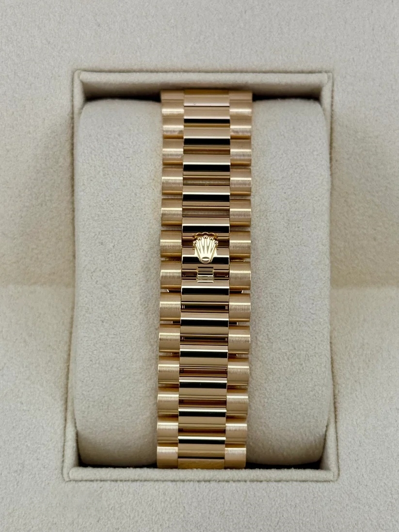 [Super Clone]RLX  Yellow Gold President Day Date 40mm Green Roman Ombre Dial - 228238【Super Clone】