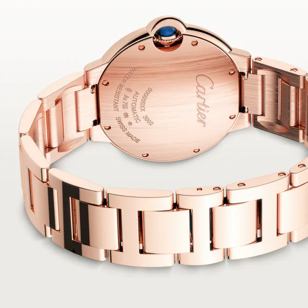 [Super Clone]BALLON BLEU Diamond Rose Gold 36mm