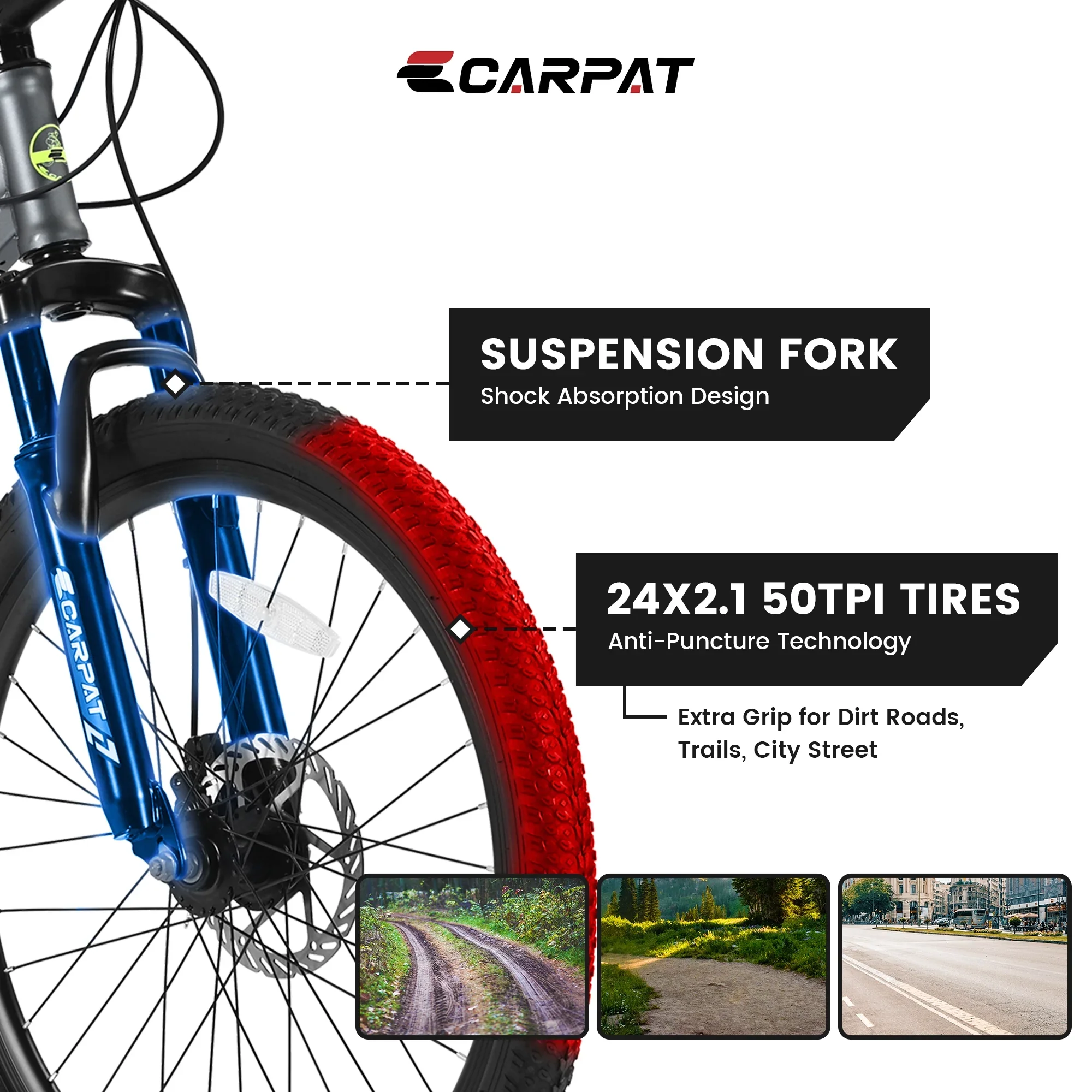 Ambifirner s Mountain Bike, 24-Inch Wheels, Aluminum Frame, 21-Speed Drivetrain, Lavender