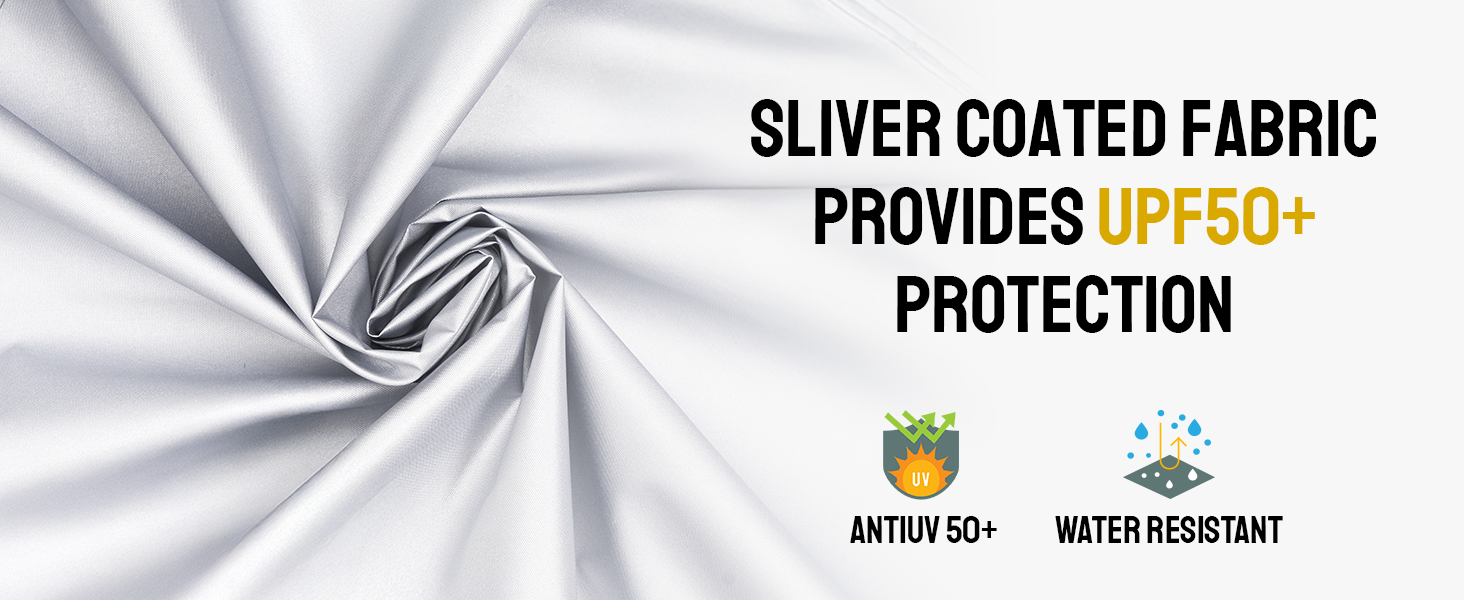 Silver-Coated Canopy Top �?Reflect Heat, Stay Cooler
