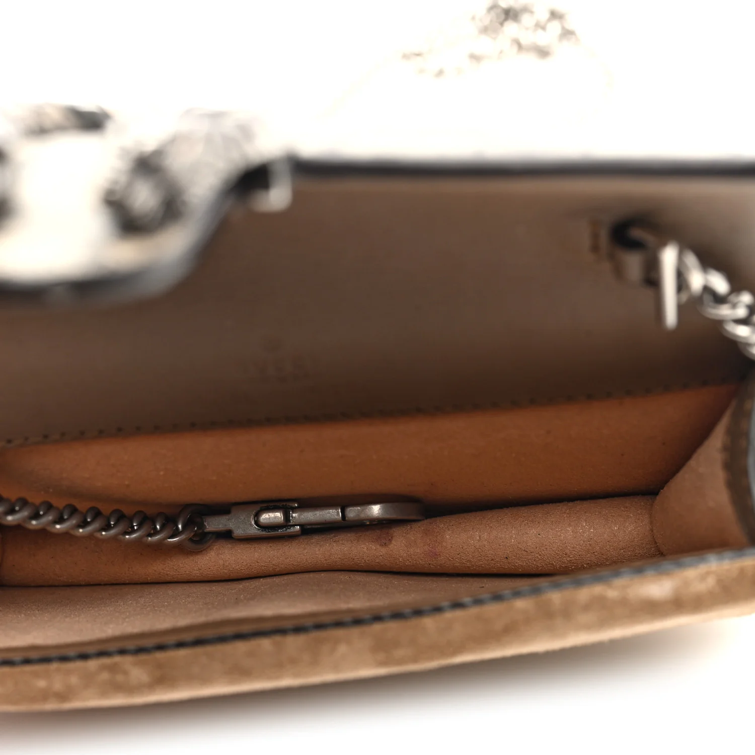 GG Supreme Monogram Super Mini Dionysus Shoulder Bag Taupe