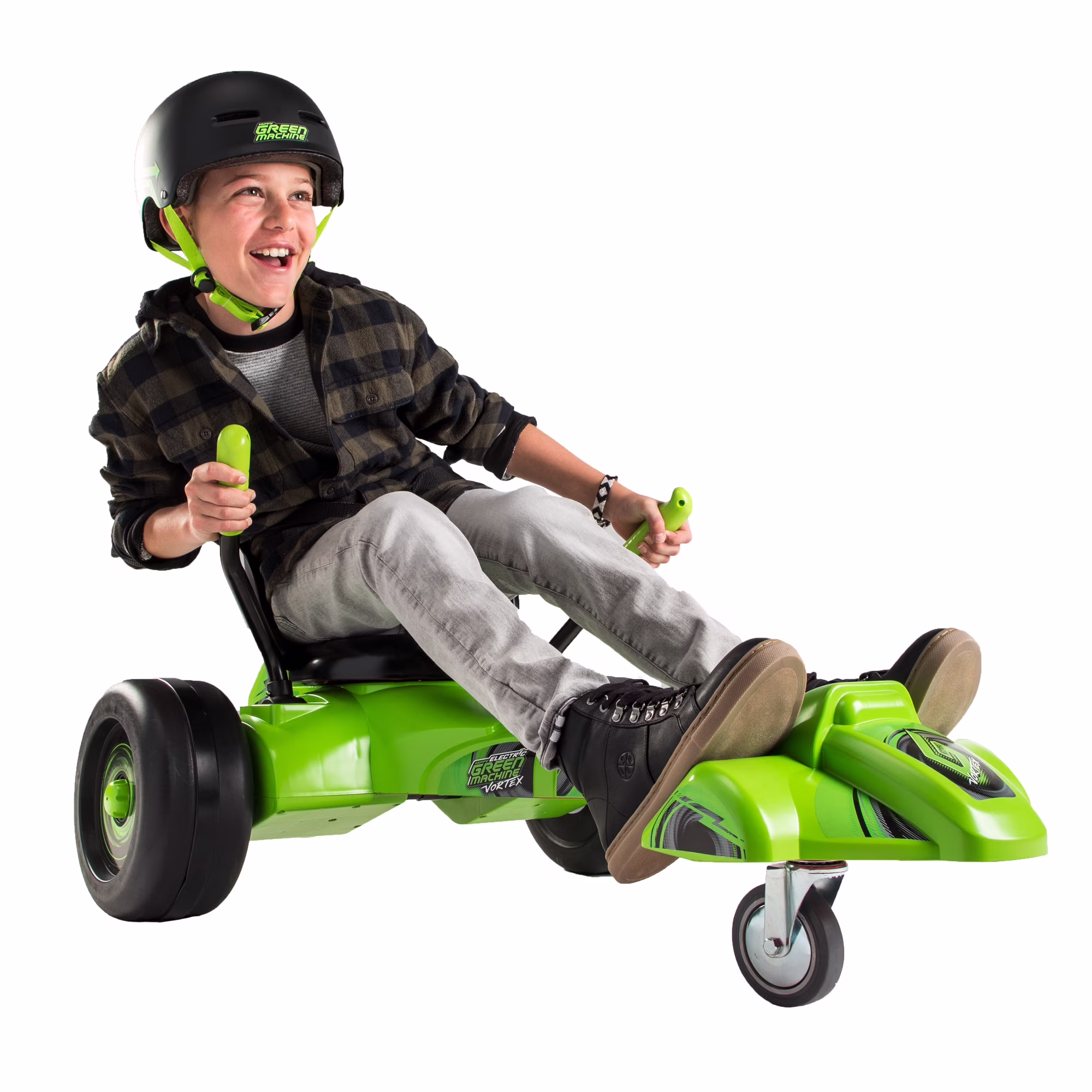 20" Green Machine Drift Trike, Fits Riders Ages 8+ Years, Drift and Spin, Green/Black, Unisex, Kids(20-Inch) - Image 3