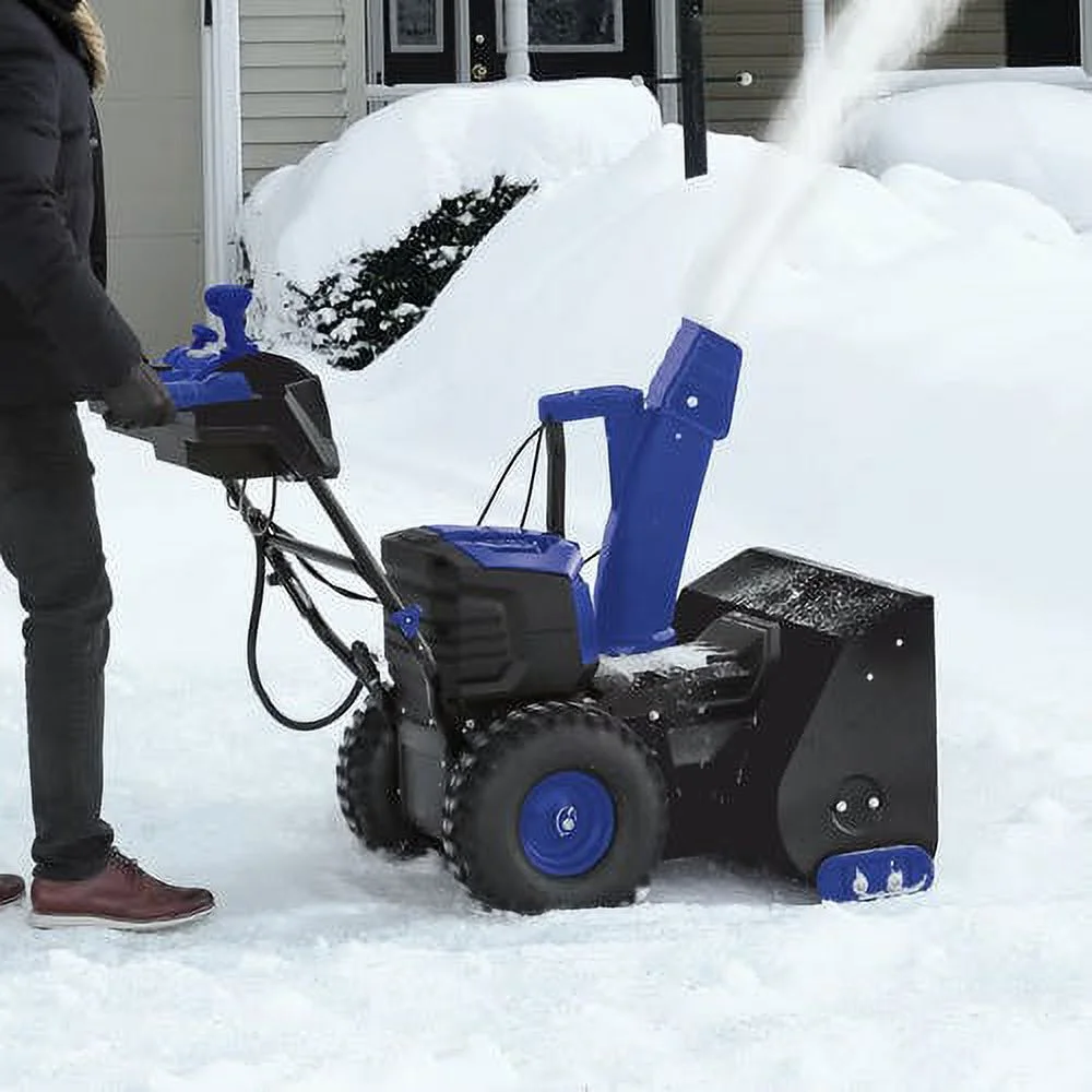 Restored 100 Volt iONPRO 24 in Cordless Dual Stage Snow Blower with 2 x 5 0 Ah Batteries and Charger (Refurbished) Image 8
