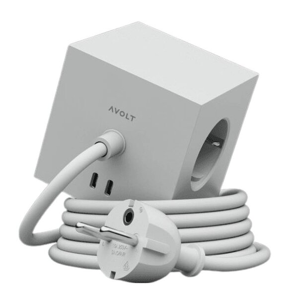 Square 1 USB-C kabel 1,8 m Gotland Grey
