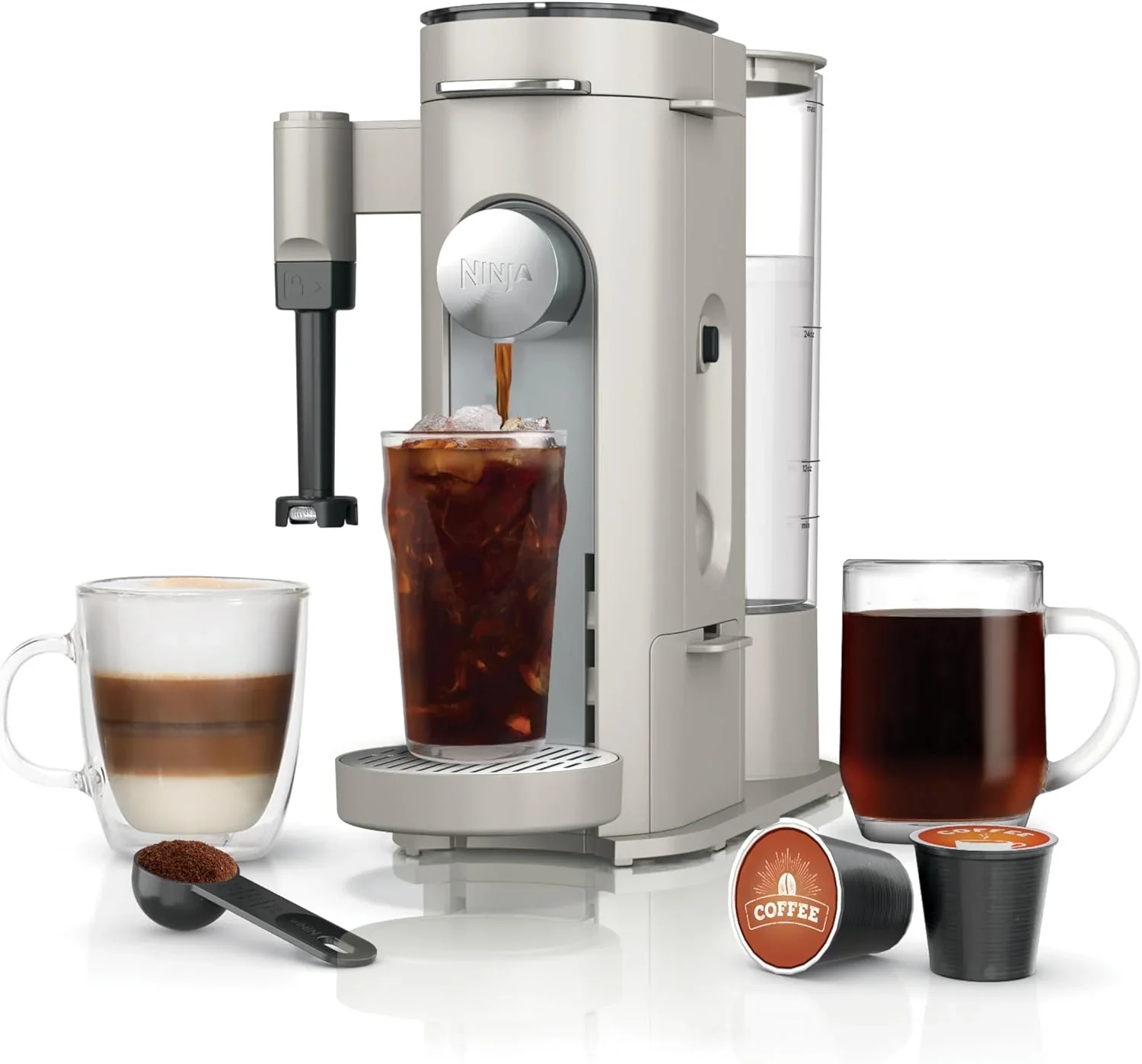 Cafetière Ninja à dosettes individuelles, compatible K-Cup, 4 méthodes d'infusion