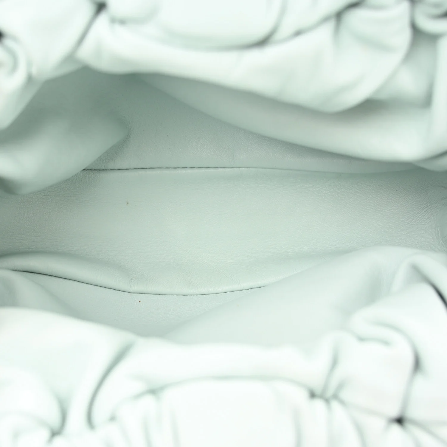 Lambskin Mini Cloud Clutch Seafoam