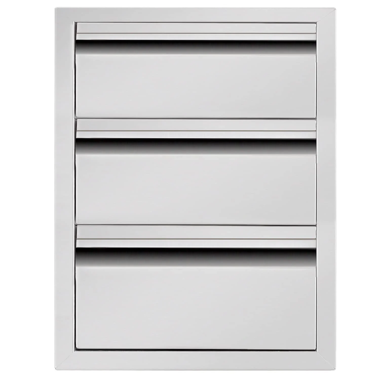 Atatod 14 W Outdoor Kitchen Drawer Stainless Steel BBQ Triple Drawer